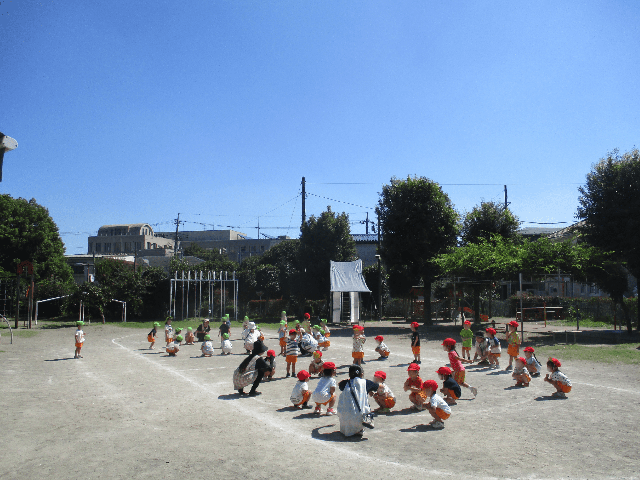 良い天気の中で♪