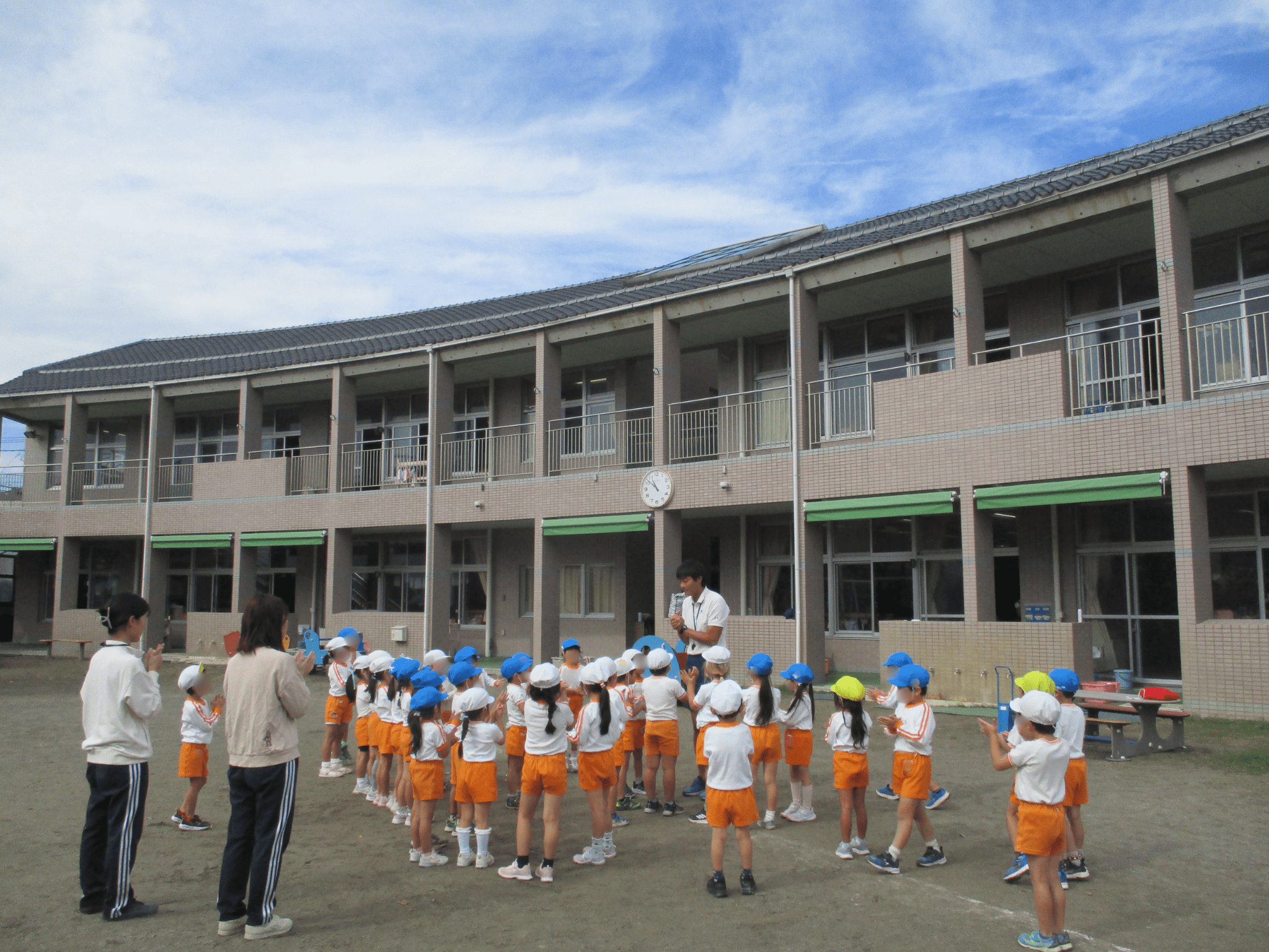 合同体育指導！