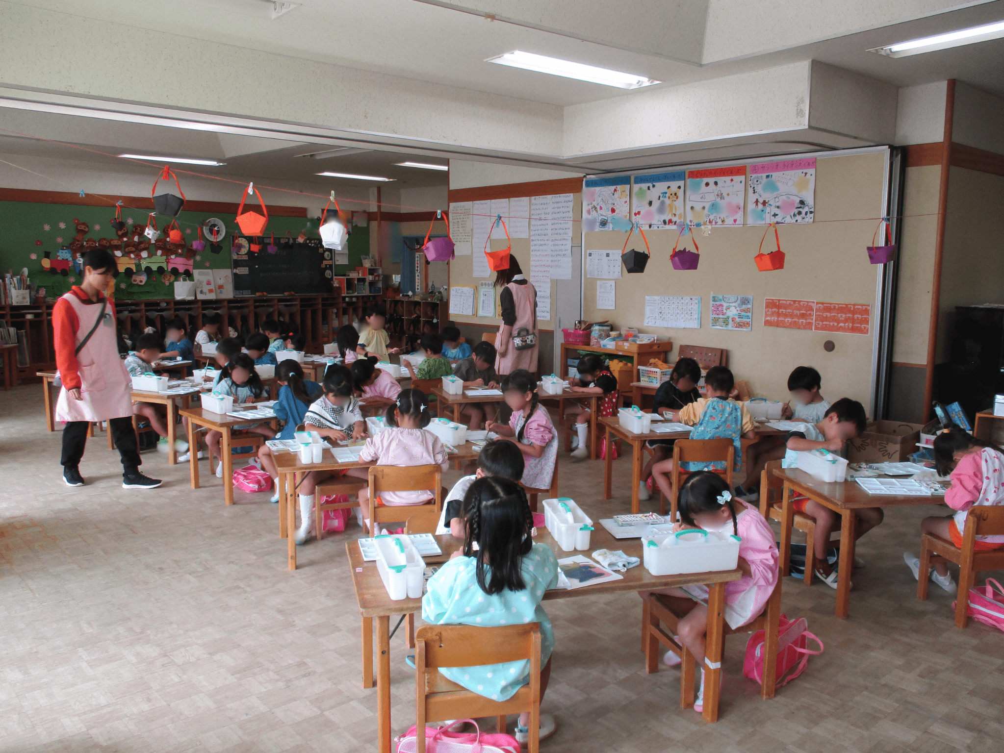 共同画色塗り♪