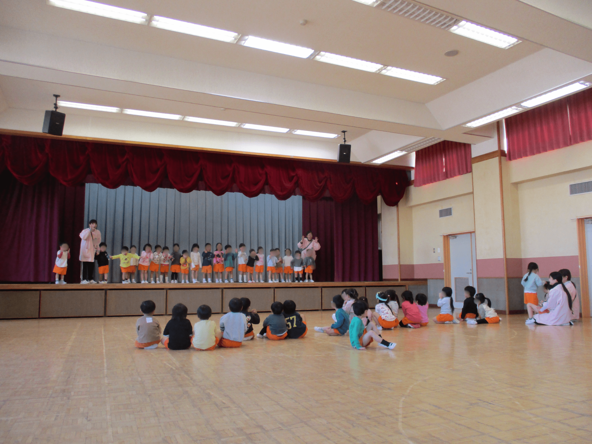 初めてのホール練習！