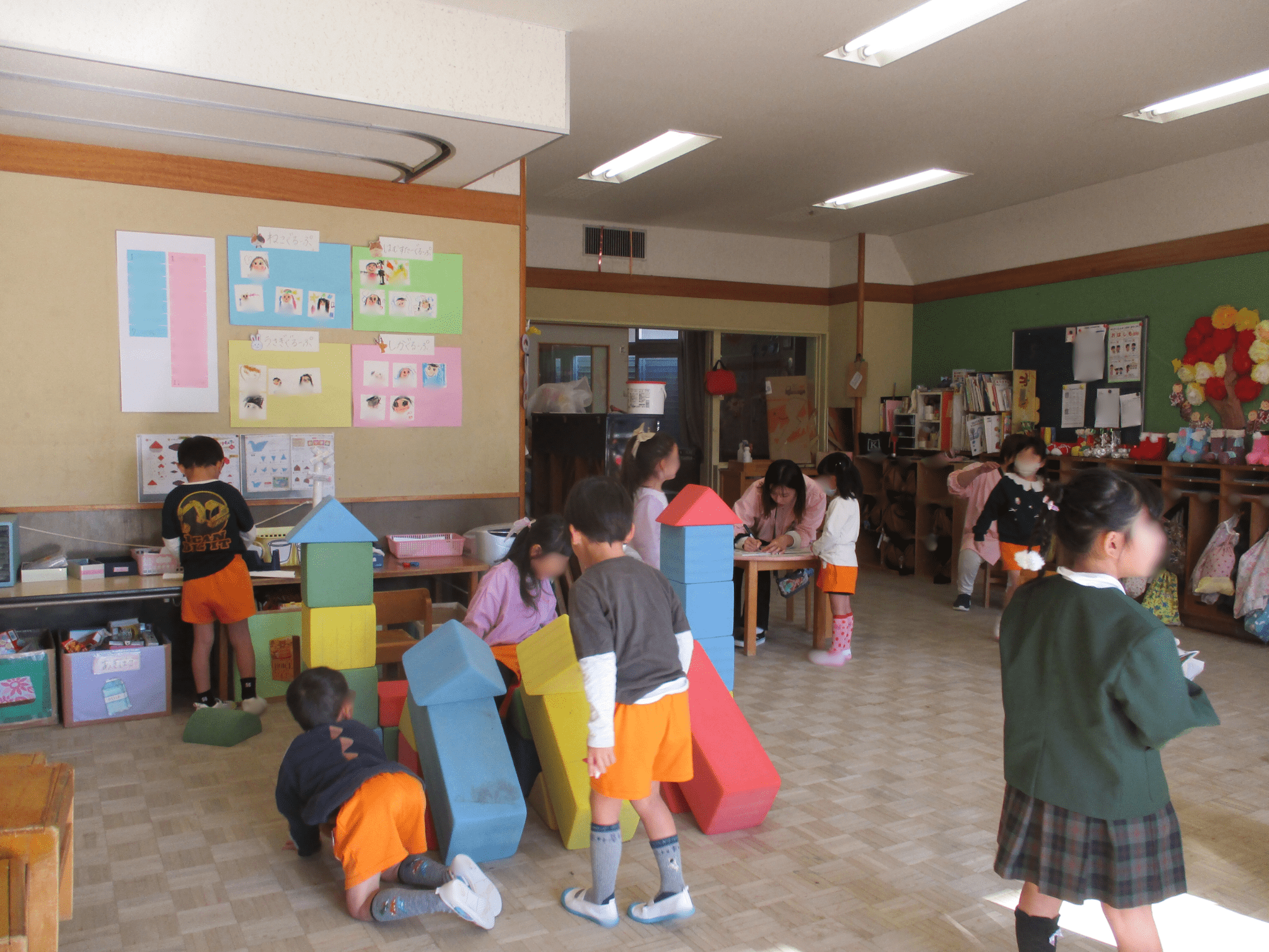 朝の自由遊び♪