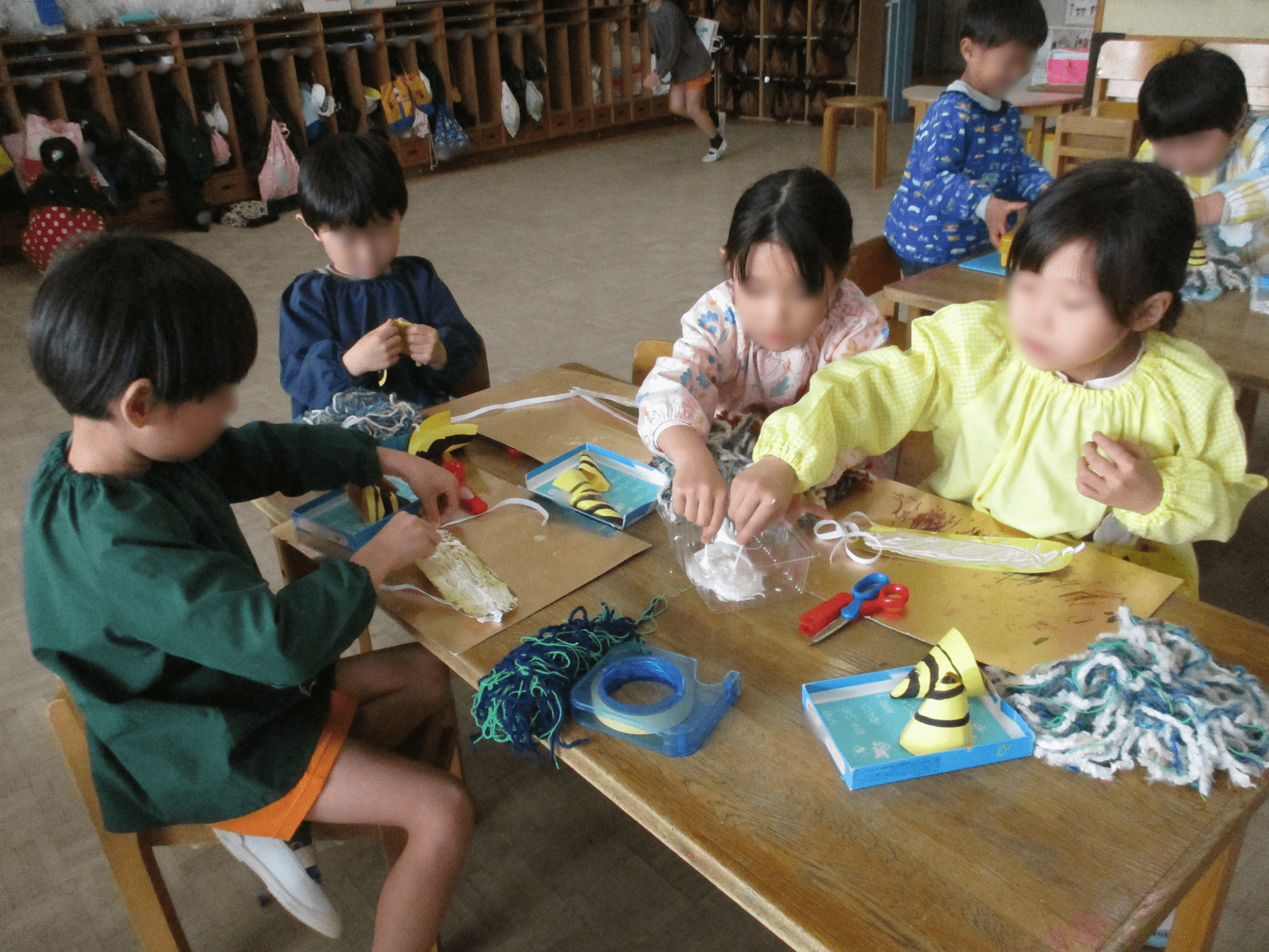 鬼のお面作り👹