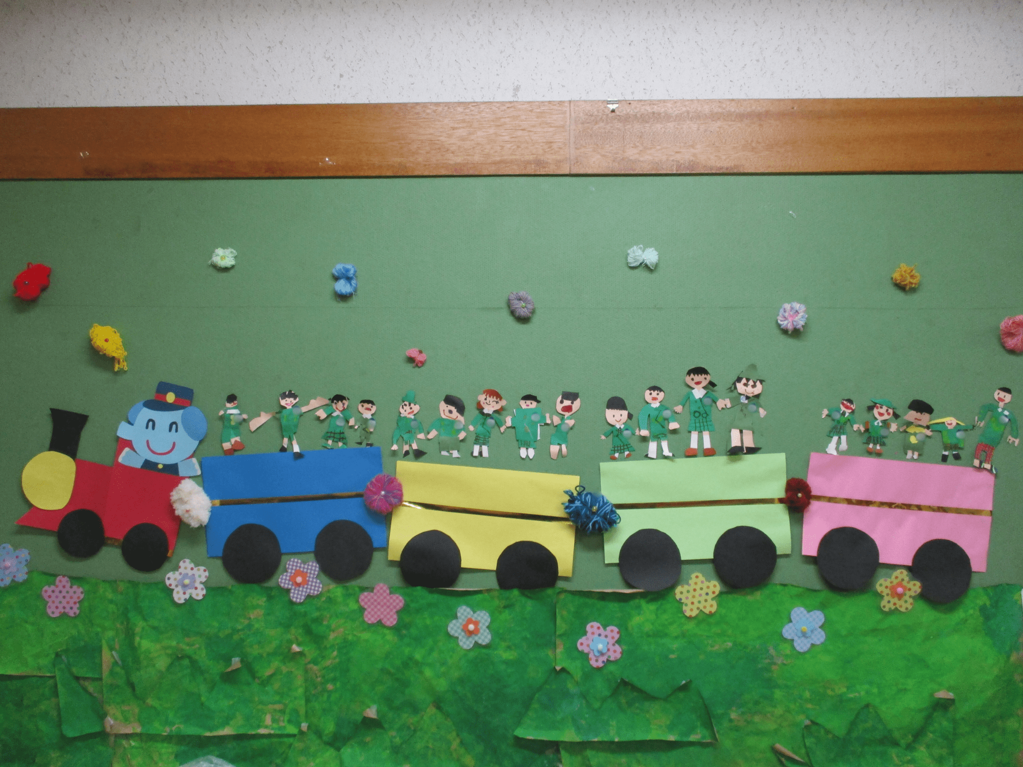 年長さんの壁面！