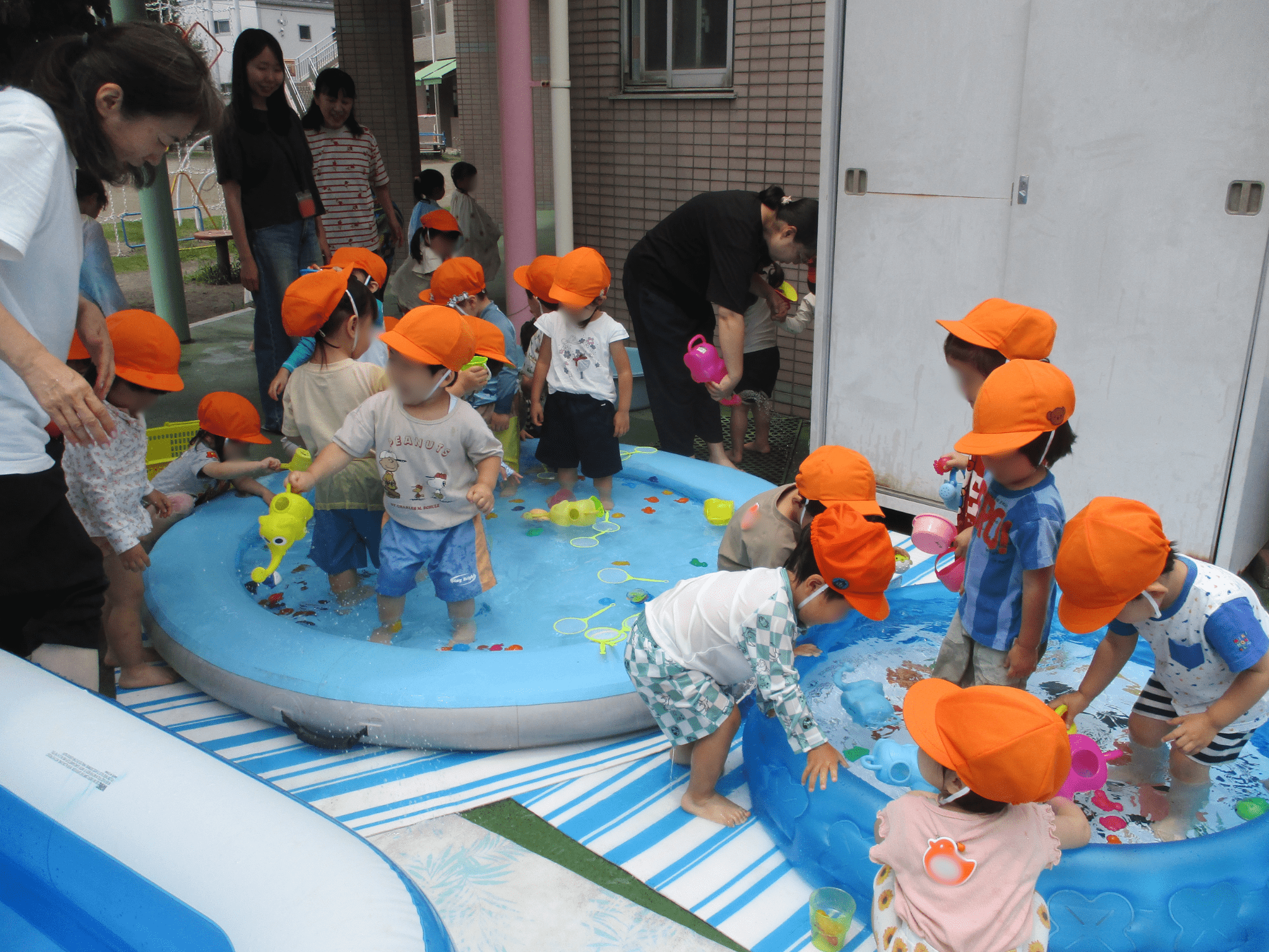 水遊び♪