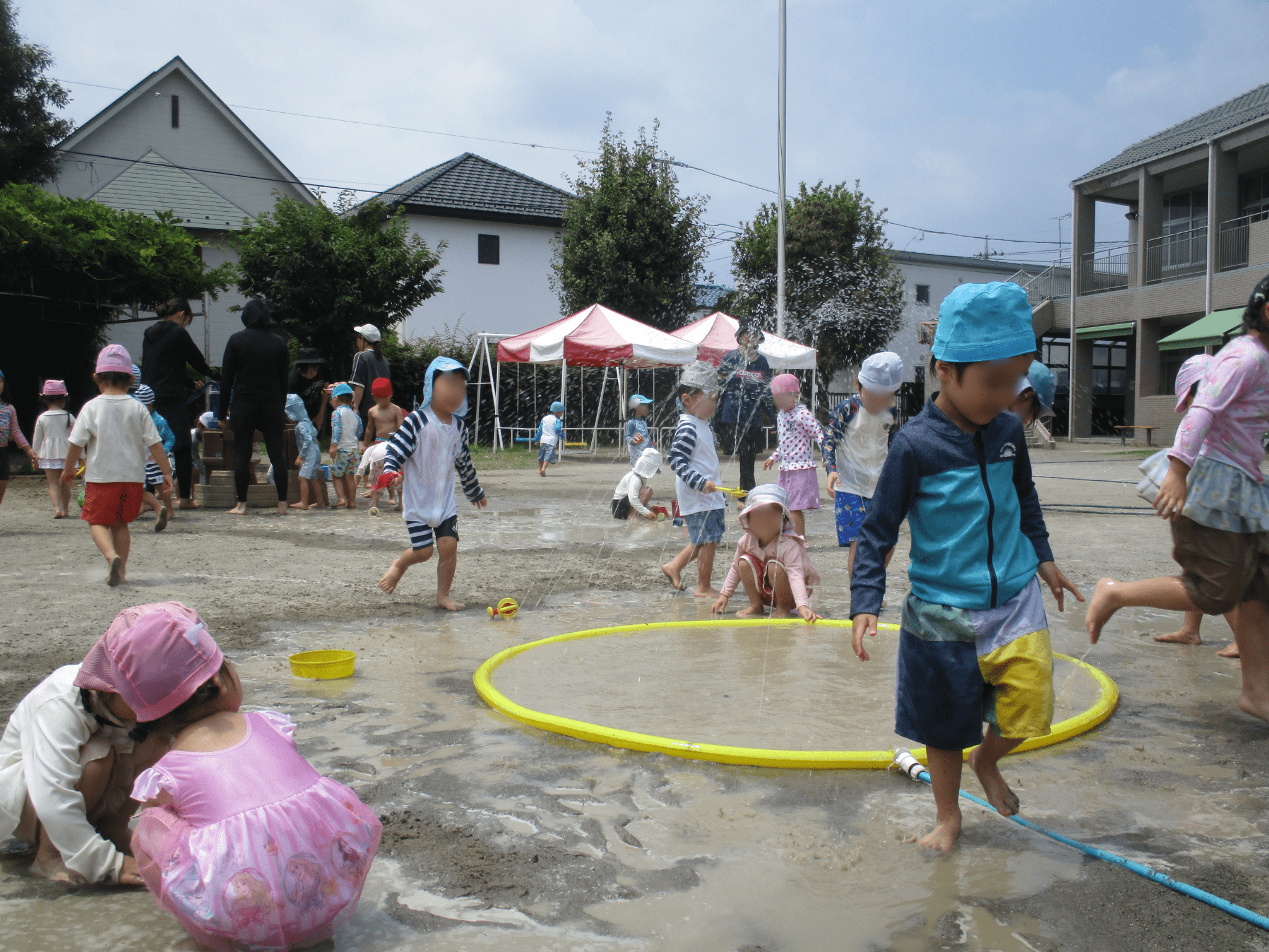 水遊び♪
