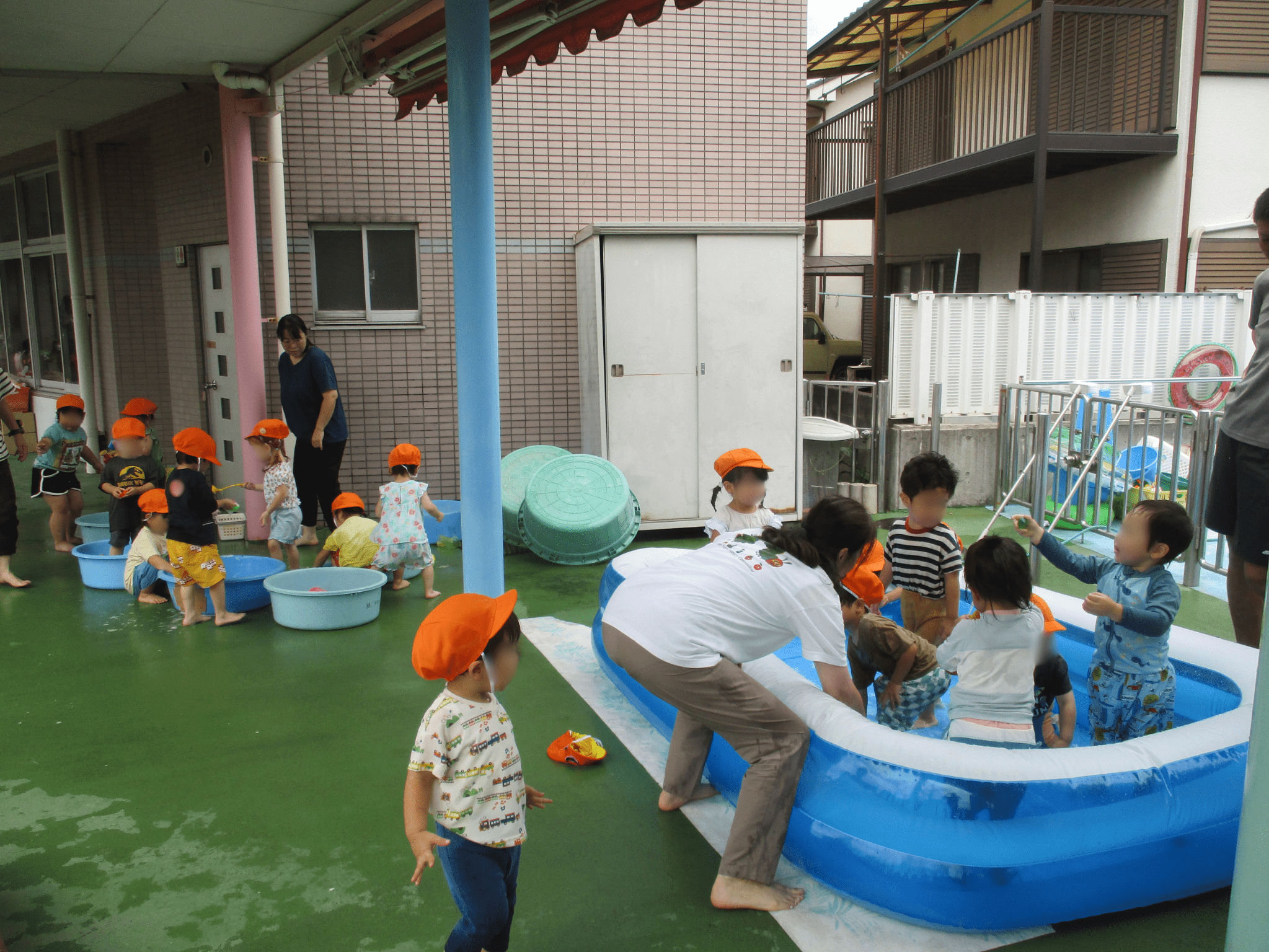 水あそび♪