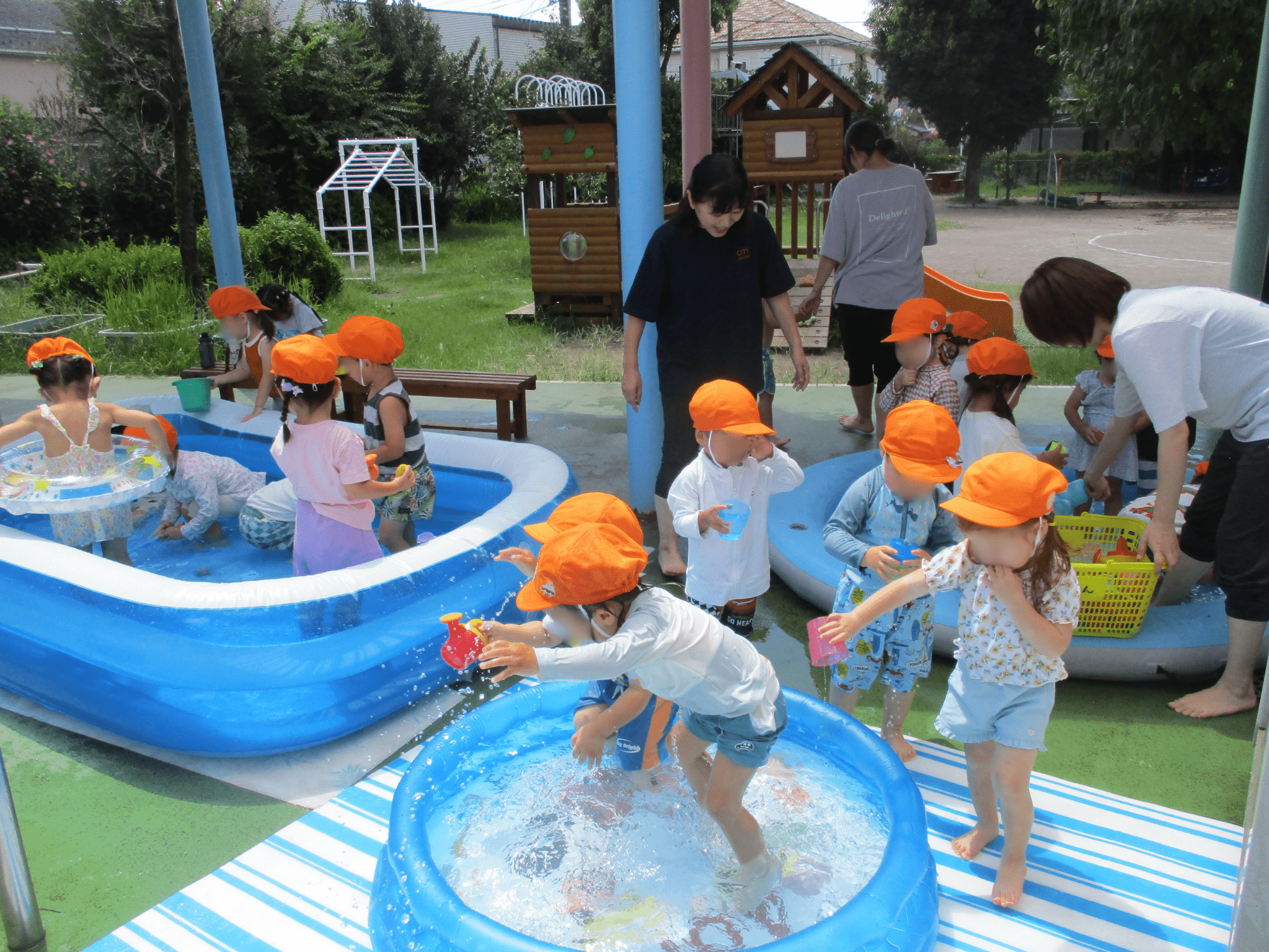 水遊び♪