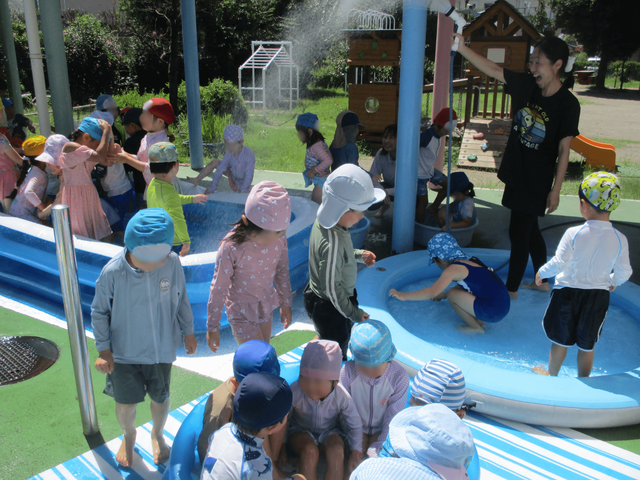 水あそび♪